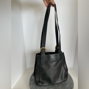 Vintage Coach Waverly Black Leather 90s Bag